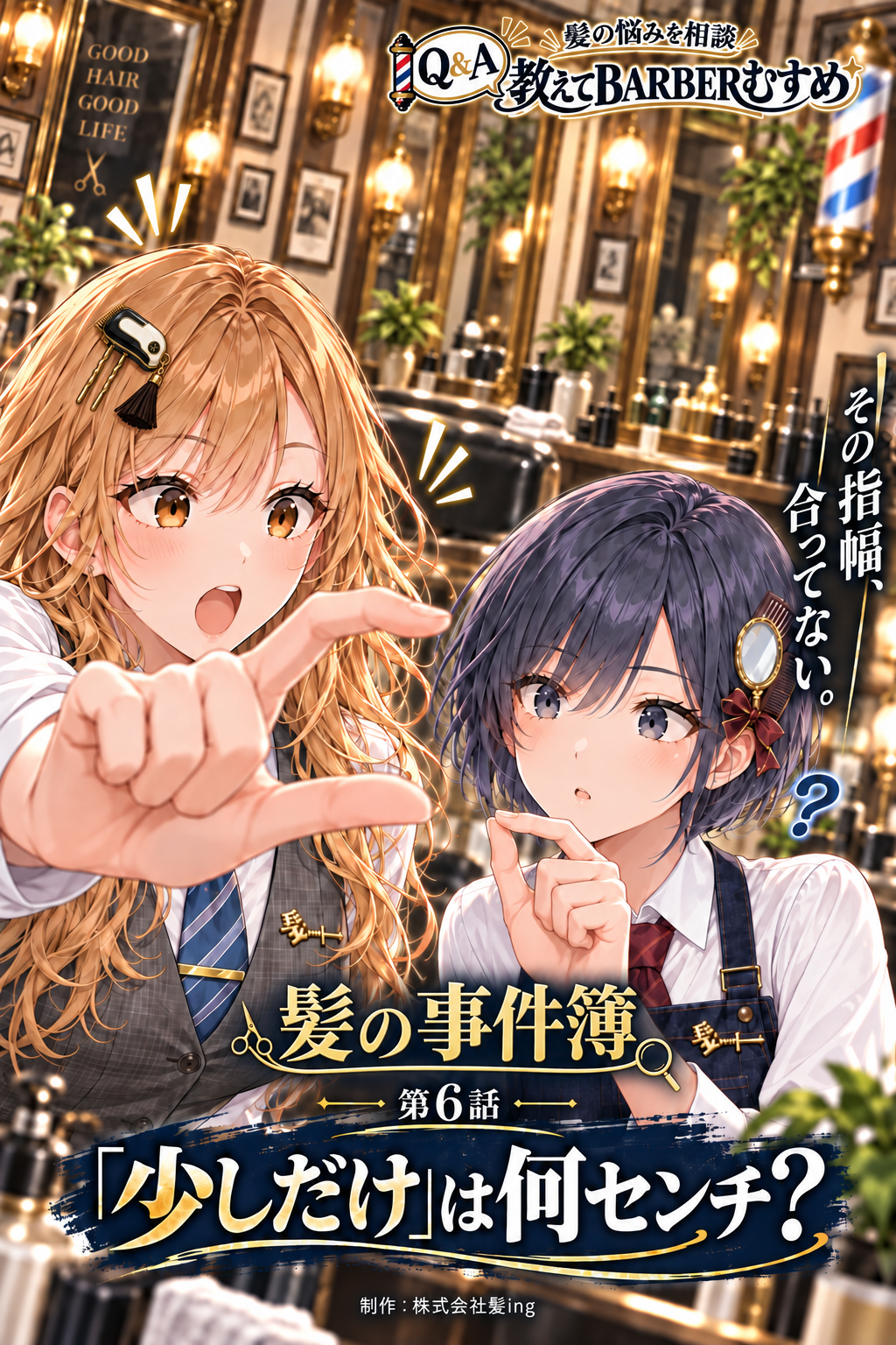 第6話「髪の事件簿:「少しだけ」は何センチ?」新版表紙。