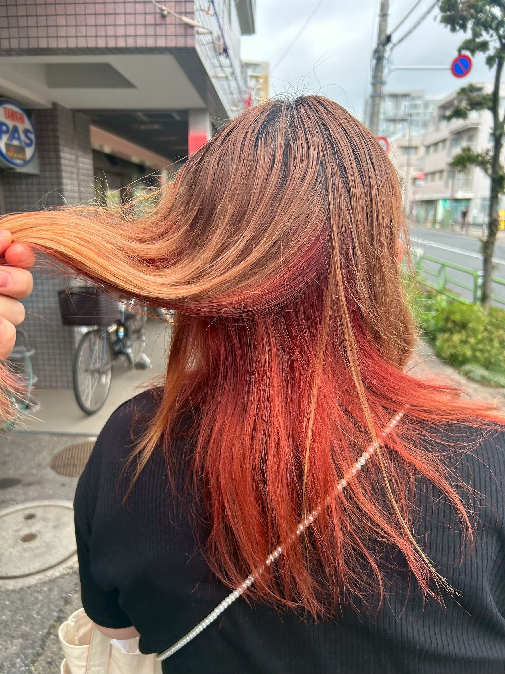 インナーカラーの施術例