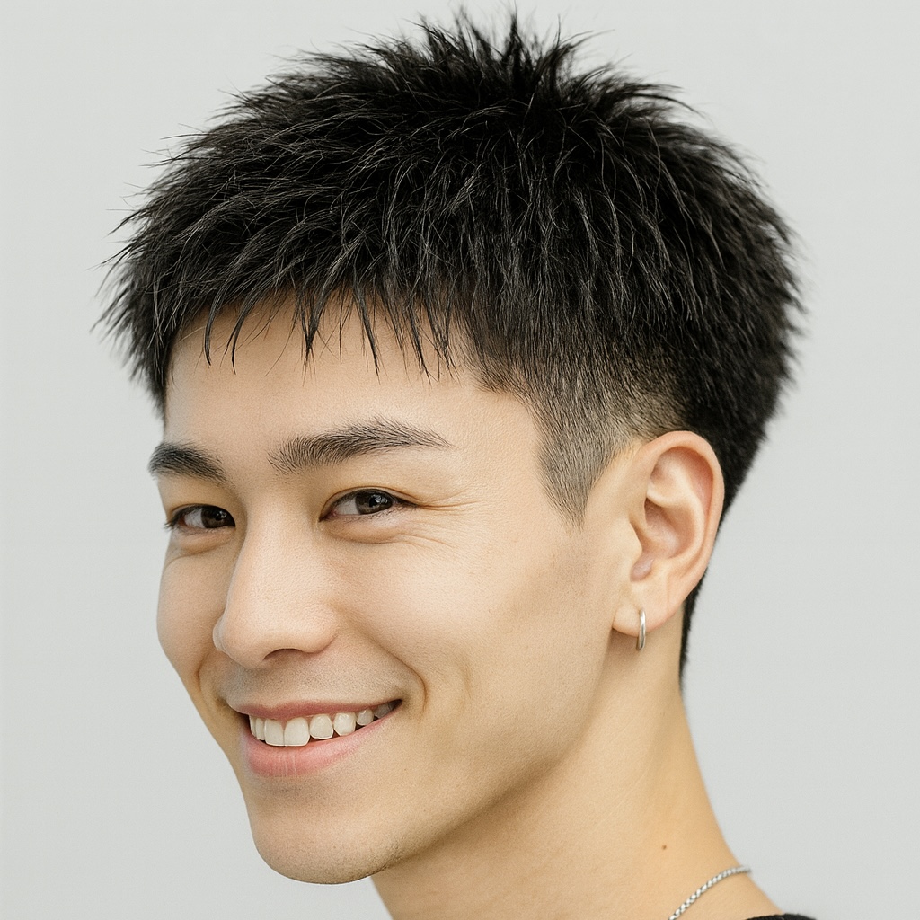【都会的メンズヘア特集】清潔感と男らしさを両立した“束感ショート × フェード”スタイル♪　サロン仕上げを簡単に再現✴︎