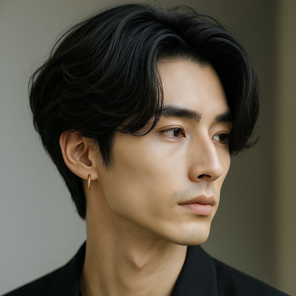 【フェイスタイプ診断で、似合う髪型を探す!!】エレガントセンターパート（ムードクラシックショート）